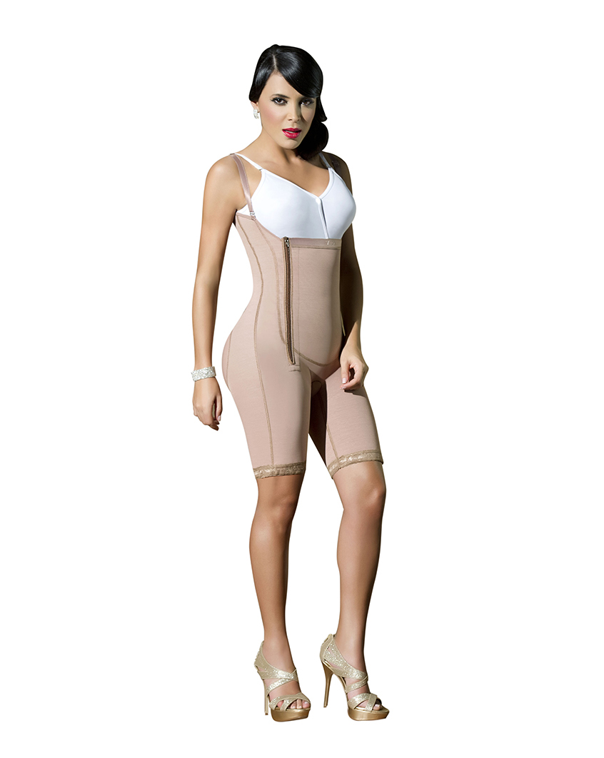 Body Girdle W/Suspenders, and Side Zipper (10048) - Catherines Fashion