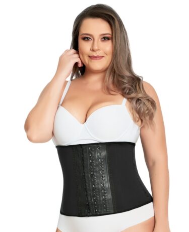 Girdle With Wide Suspenders, High Back and Front Panel To The Knee